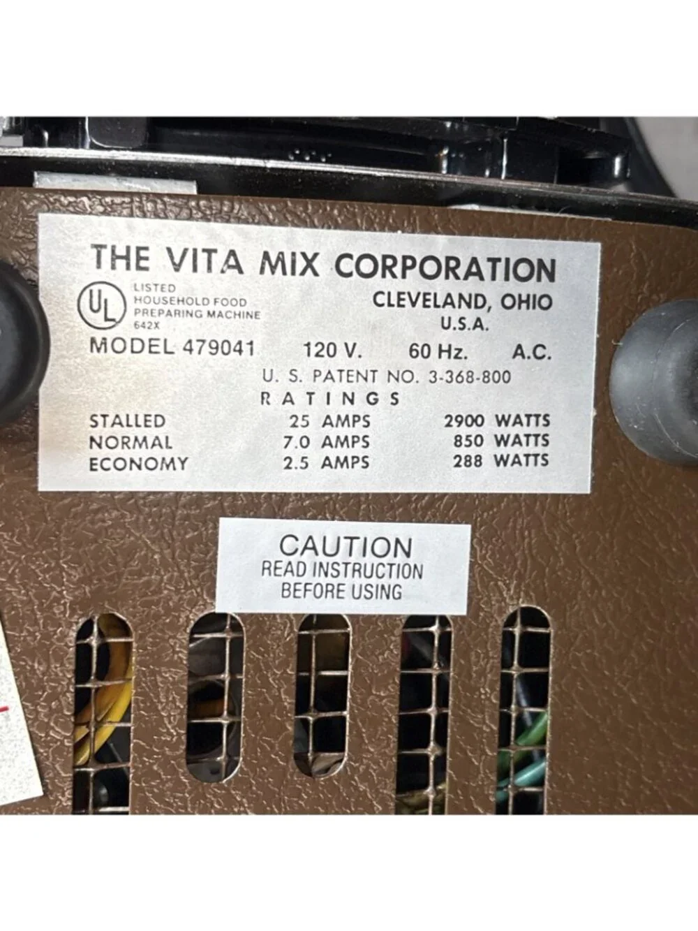 Vtg Vitamix 3600 Blender Grinder Juicer Bread Maker Stainless Steel 80s Vita-Mix